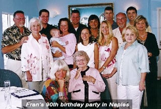 90th birthday party in Naples