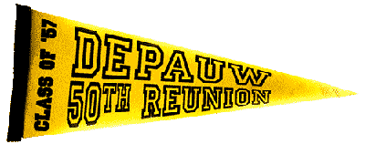 DePauw 50th College Reunion Pennant