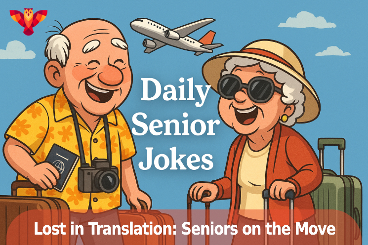 Daily Senior Jokes - Lost in Translation: Seniors on the Move